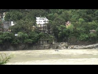 Ganga still ferocious at Rishikesh: Post Floods