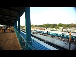 Time Lapse of trains passing by