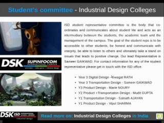 Top Industrial Design Colleges by DSK Supinfocom in Pune