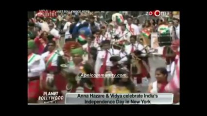 Anna Hazare & Vidhya celebrate India's Independence Day in New York-Special Report-20 Aug 2013