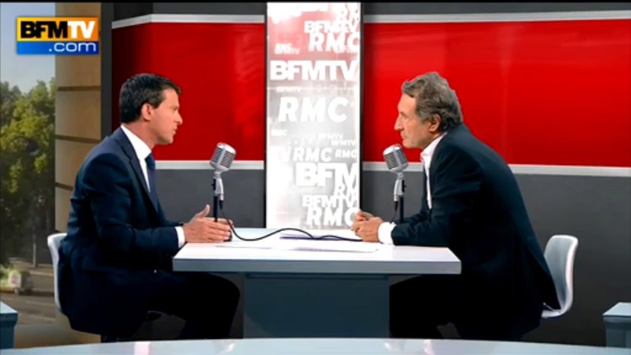 Manuel Valls: les attaques de Jean-Luc Mélenchon "je m'en fiche" - 20/08