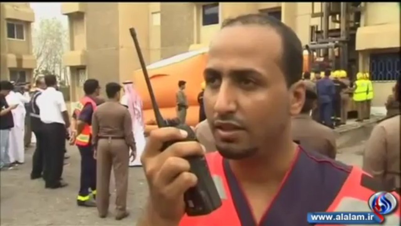 رافعات و31 رجل طوارىء لنقل رجل سعودي يزن 610 كغ