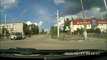 Terrible Car accident involving walkers in Russia!! Close to a fatal accident...