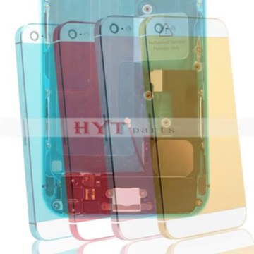 Hytparts.com-Light Blue For iPhone 5 Replacement Back Cover Glass Preassembled