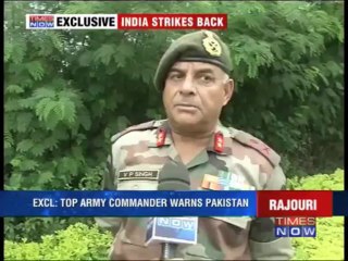 Army's tough message to Pakistan