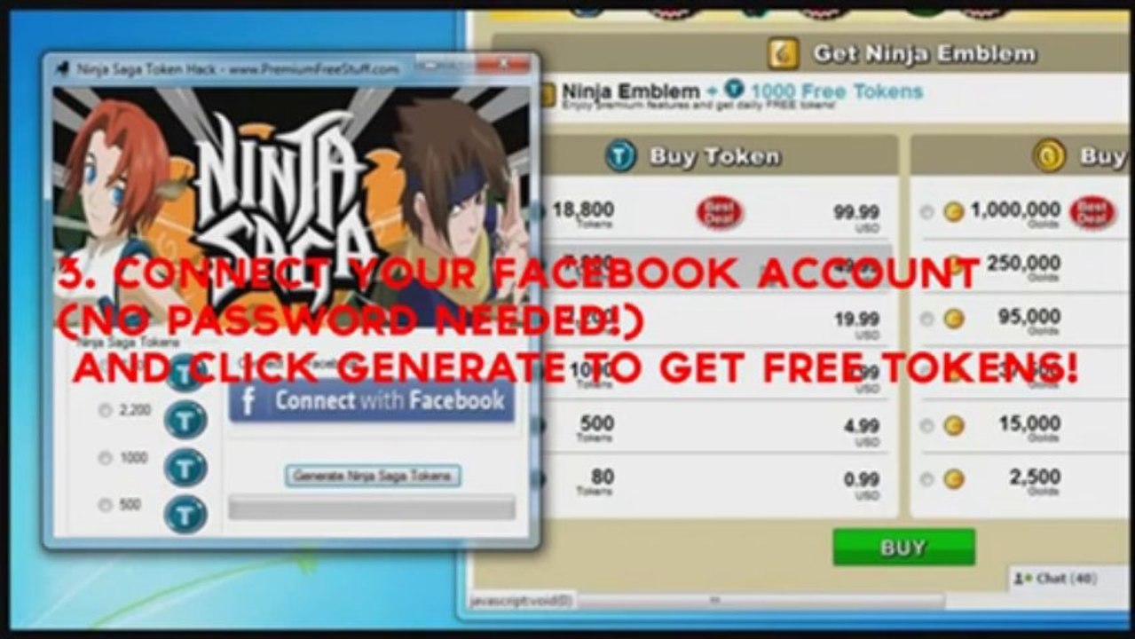NINJA SAGA TOKEN GENERATOR HACK NEW FREE DOWNLOAD 2013 NEW