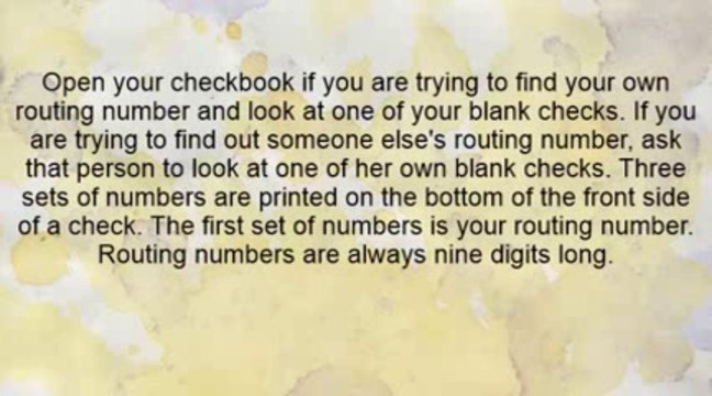Bank routing number,aba routing number and Transit numbers Information