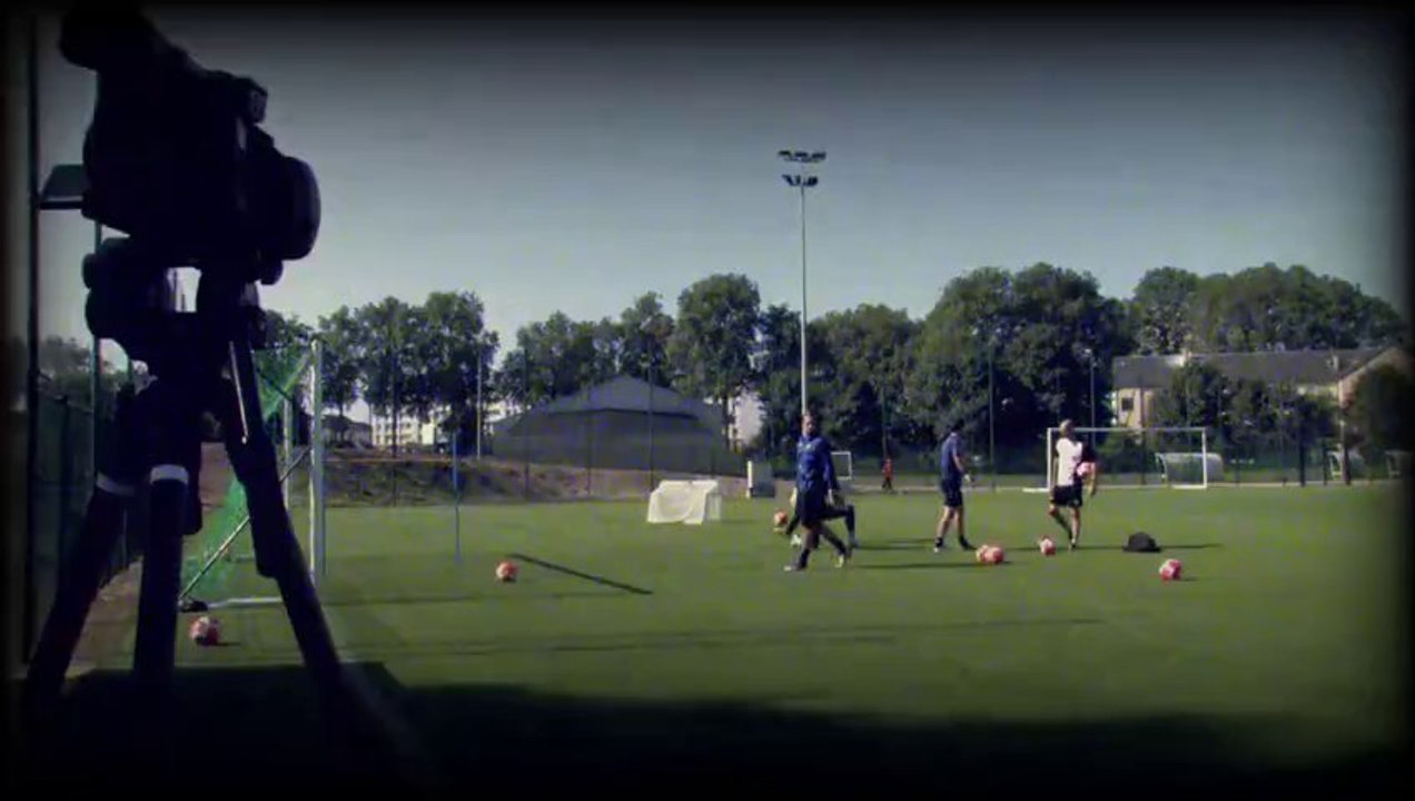 Petric et Grandel en séance d'entraînement