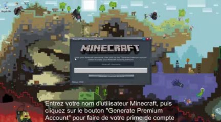 Mis à jour Générateur de compte Minecraft Premium gratuit Août 2013