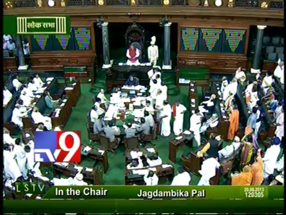 Lok Sabha adjourned thrice