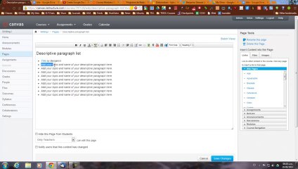 How to create a document in Google Drive and share to Canvas