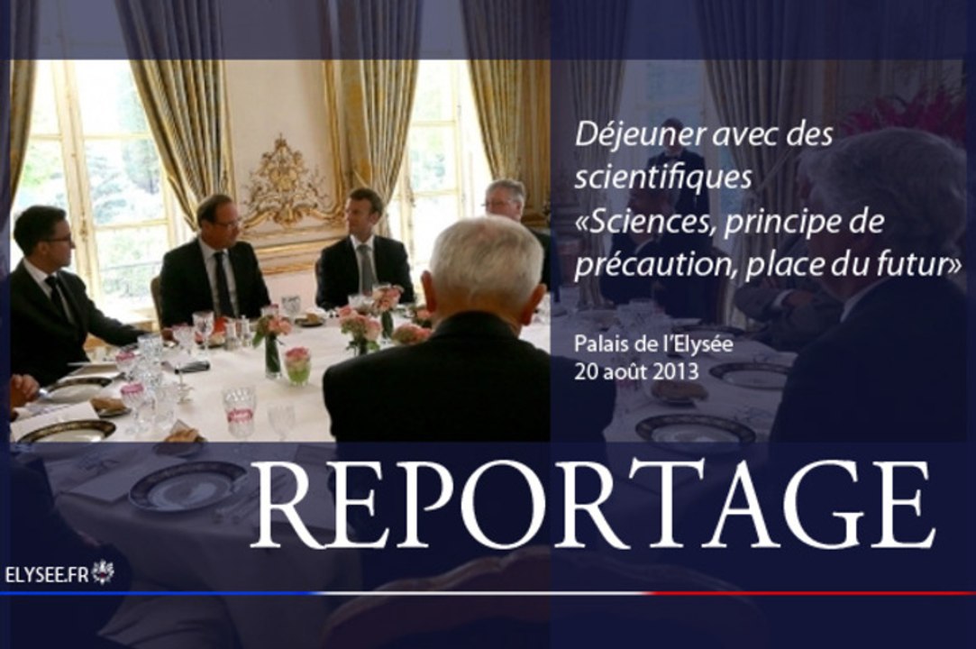 Déjeuner avec des scientifiques " Sciences, principe de précaution, place du futur "