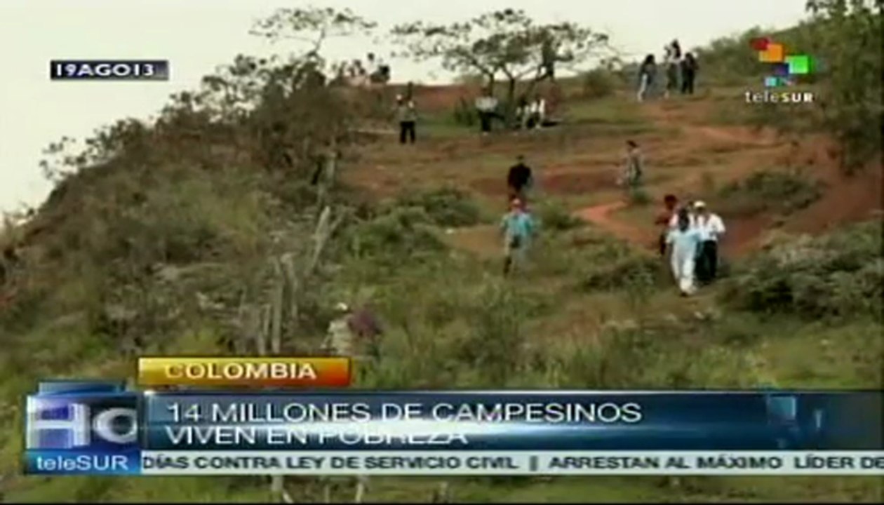 Sectores sociales llevan a cabo Paro Agrario Popular en Colombia