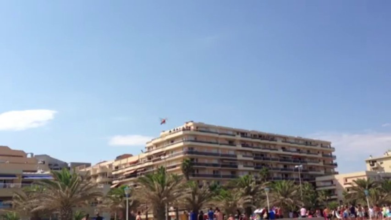 Hélitreuillage Dragon 66 d'un enfant de 12 à Canet en Roussillon