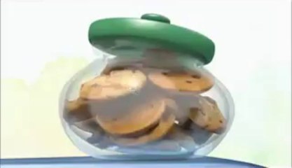 Funny pig trying to take cookie