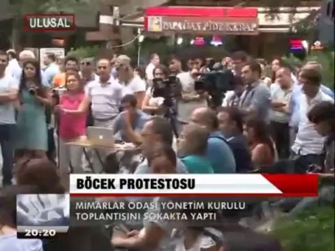 MİMARLAR ODASI'NDAN BÖCEK PROTESTOSU