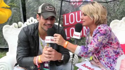 David Gandy heat's up the louder lounge at V Festival