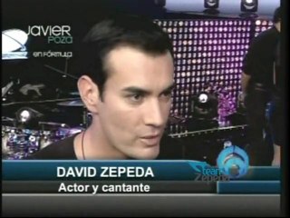 David Zepeda @davidzepeda1 habla sobre el lanzamiento de su primer disco