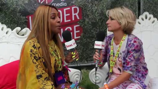 Alexandra Burke talks about Simon Cowell being a dad at V Festival