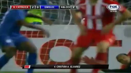 Universidad Católica de Chile venció 4-0 a Emelec por Sudamericana