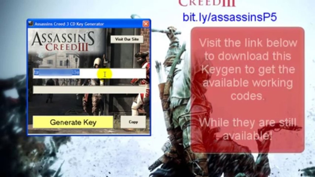 Assassins Creed 3 CD Key Generator Free Download