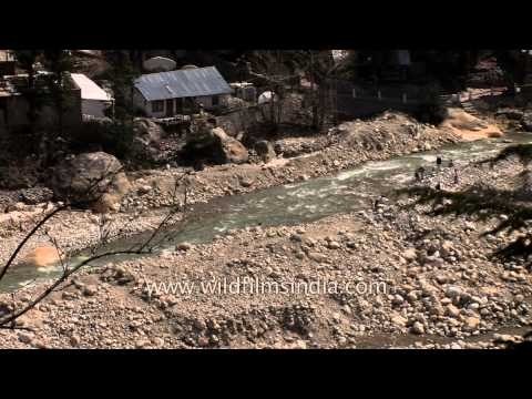 Dried up Bhagirathi near Gangotri