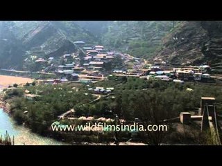 Harsil town in Garhwal: During the religious procession