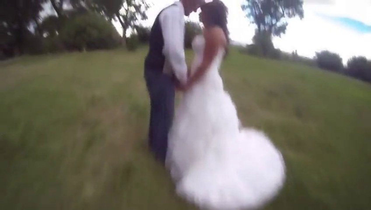 Éclater la tête du marié avec un drone volant... EPIC FAIL!