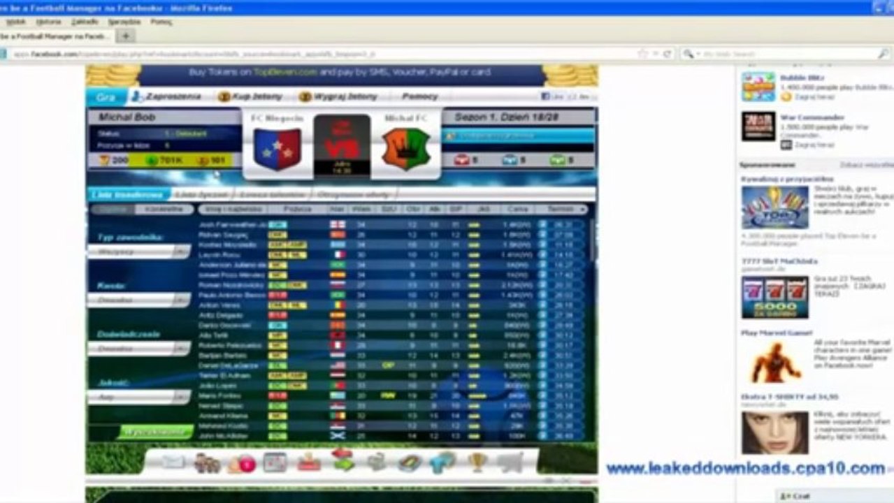 Top Eleven Hack Use Our Top Eleven Hack to get Tokens, Money
