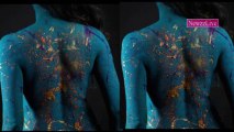 Veena Malik Nude Body Painting Revealed