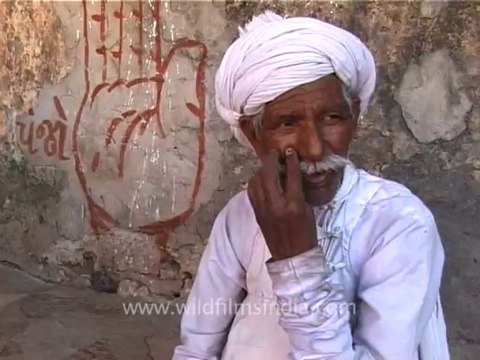 1328.Moustache of Maldhari Man in Gujarat