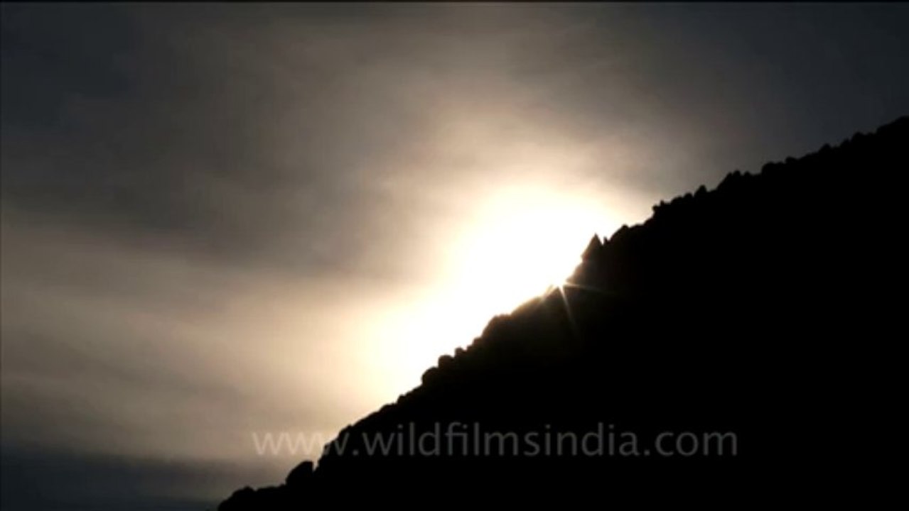 1587.Time Lapse of Sunset, Ladakh