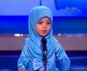 Little Fatima Kodia giving lecture on peace TV