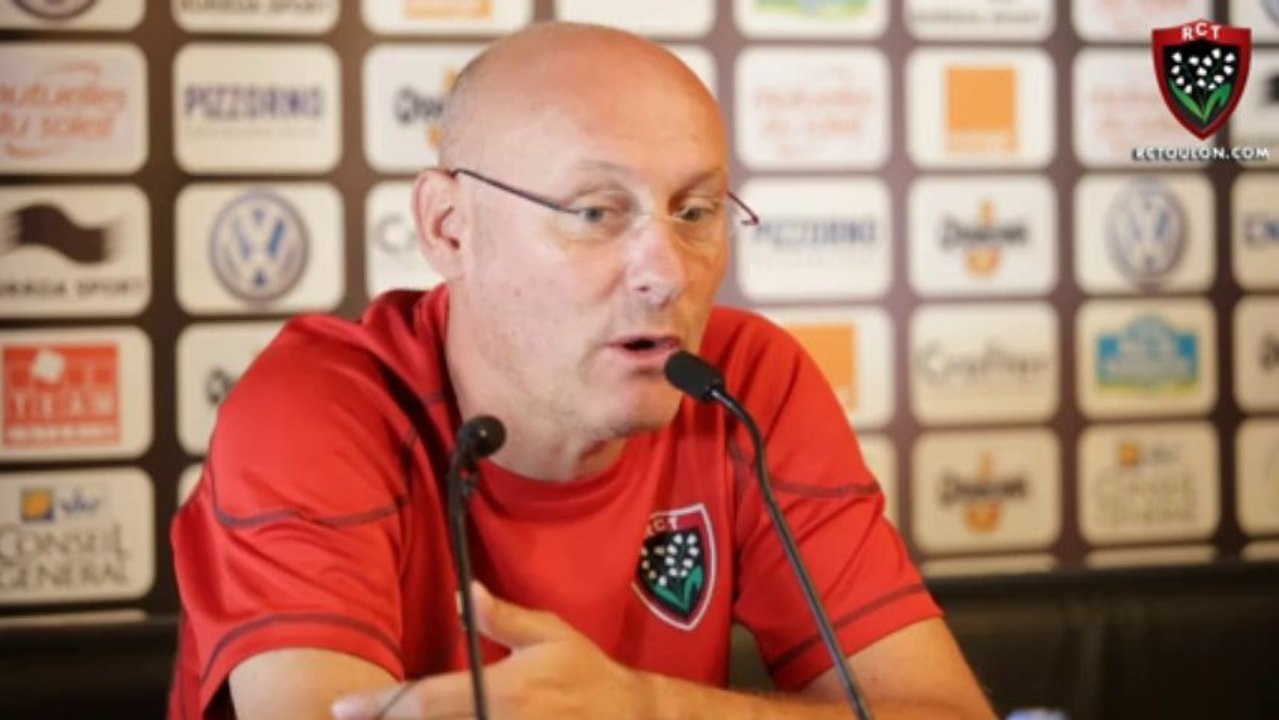 Conférence de presse avant Toulon - Racing Métro