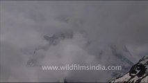 1721.Mt. Shivling with swirling clouds