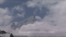 1725.Clouds over Bhagirathi peaks, Uttarakhand