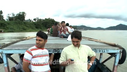 2261.Brahmaputra river - going to monkey island!