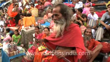 2273.Sadhus chanting, singing and dancing!