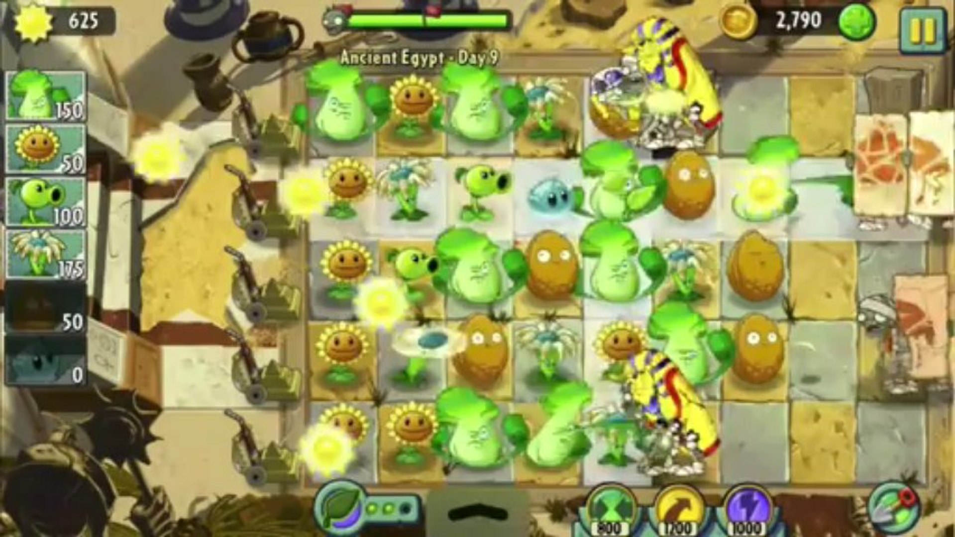 Plants vs. Zombies 2: It's About Time - Gameplay Walkthrough Part 1 -  Ancient Egypt (iOS) 