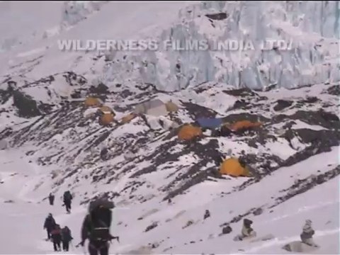 2505.Reaching Camp I on Everest, across the Khumbu Icefall.