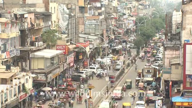 2530.Old Delhi's crowded madness!