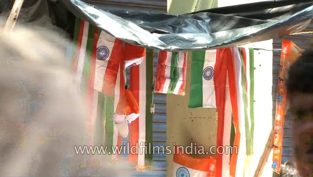 2592.Indian flags on sale!