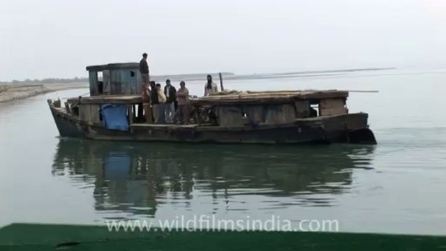 2705.River ferry on the Brahmaputra