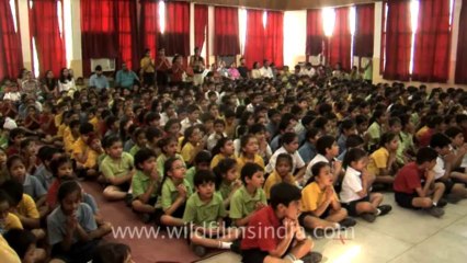 2709.Morning prayers at Shri Ram School