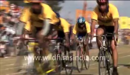 2714.Bicycle racing competition in Rural olympics