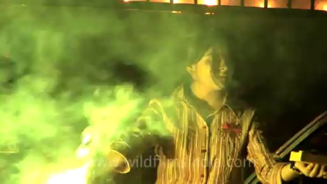 2848.Patakas bursting on Diwali