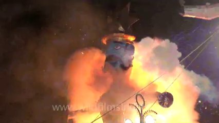 2950.Dussehra effigy burning