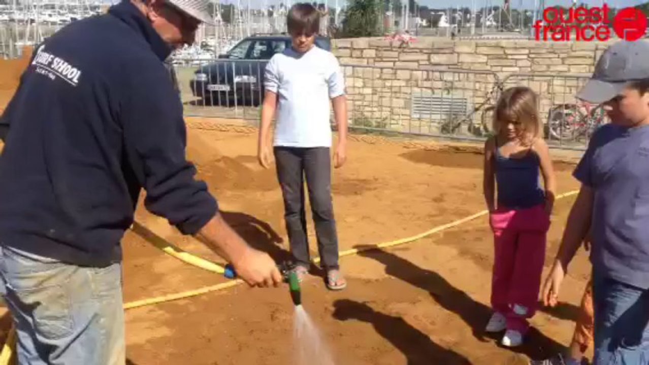 Atelier de sculpture sur sable au Crouesty - At...