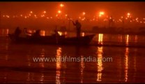 751.Night-time dip Kumbh mela in India