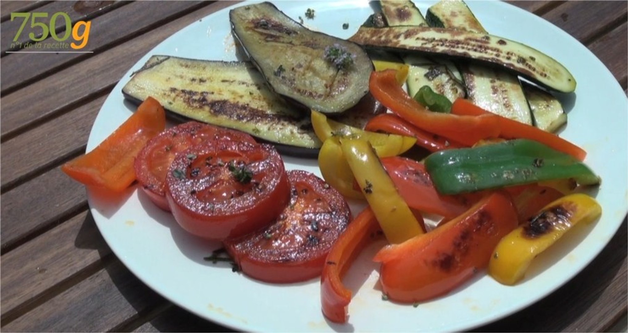 Recette de Légumes grillés à la plancha - 750 Grammes - Vidéo Dailymotion